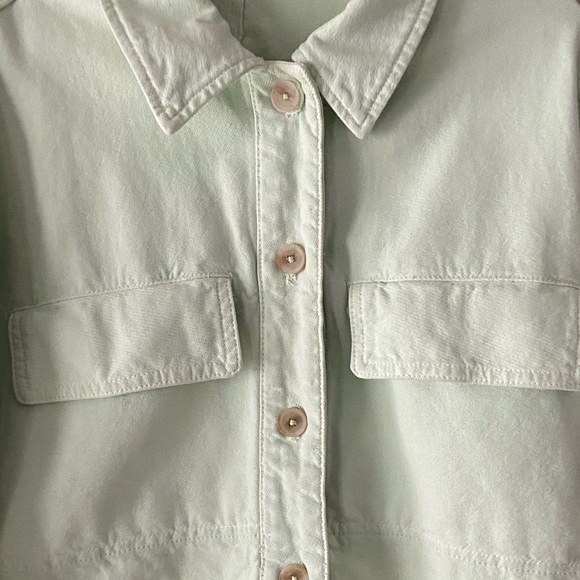 Zara Green Cropped Light Jacket - Picture 4 of 4